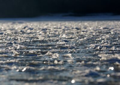 Eisschicht auf dem Bodensee