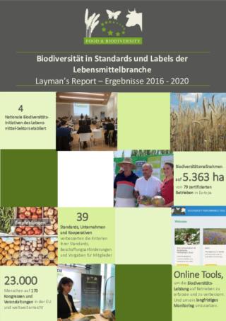 Biodiversität in Standards und Labels der Lebensmittelbranche - Laymans Report 2016-2020