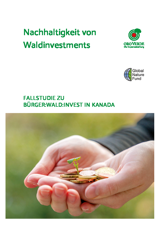 Nachhaltigkeit von Waldinvestments - Fallstudie zu Bürger Wald Invest in Kanada